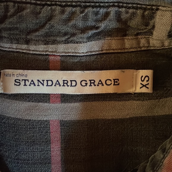 Standard Grace Plaid Button Down Shirt - Picture 11 of 12